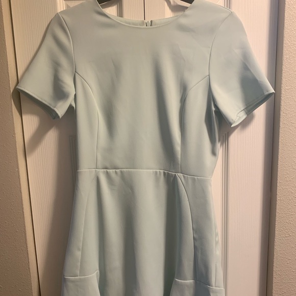 Topshop Baby Blue Aqua Mini Dress - Picture 2 of 2